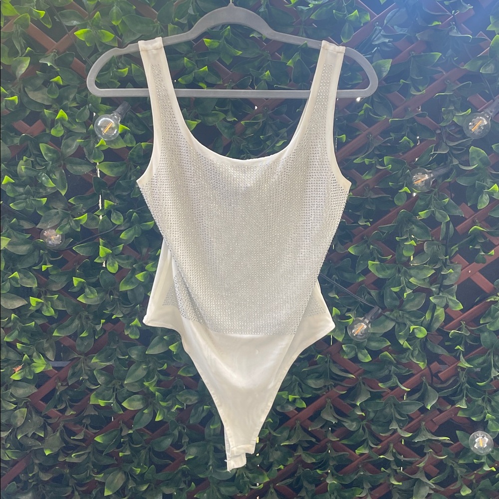 White Sparkly Bodysuit